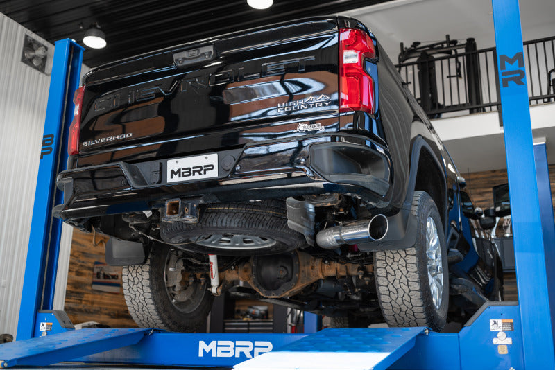 MBRP 4in Mandrel Bent Tubing AL-Ser Cat Back Exhaust | Silverado 2500/3500 HD (20+) (S6059AL)