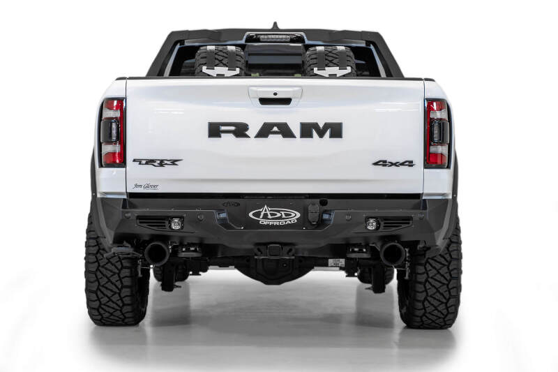 Addictive Desert Designs Bomber Rear Bumper (REAR): Ram 1500 TRX (19-24) - Hammer Black