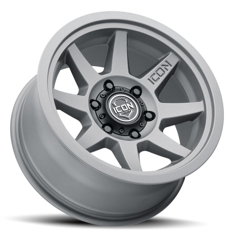 ICON Rebound 17x8.5 6x5.5 25mm Offset 5.75in BS 95.1mm Bore Charcoal Wheel | Ford Ranger / Bronco (19-26 / 21-26) (1917859057CH)