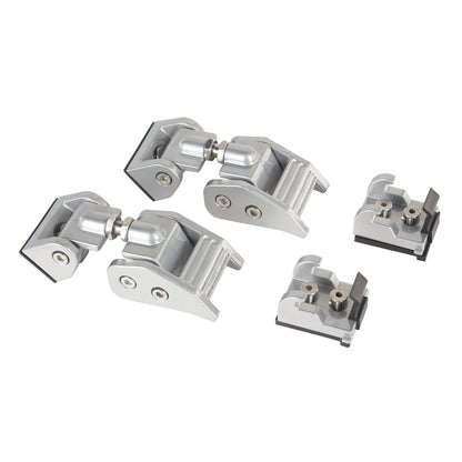 Rugged Ridge Aluminum Hood Catch Kit: Fits Jeep Wrangler / Gladiator (07-26) - Silver