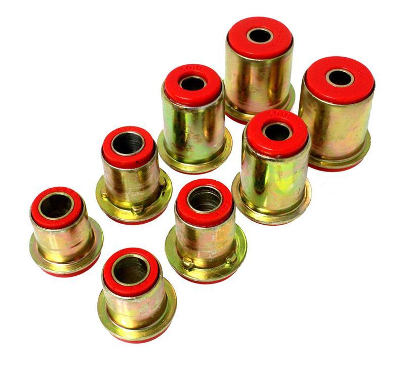 Energy Suspension Perf Polyurethane Front End Control Arm Bushing Set: Fits Dodge Ram (02-10) - Red