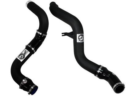 aFe BladeRunner 3in Black Aluminum Hot & Cold Intercooler Tubes: Ram 1500 3.0L EcoDiesel (11-18)
