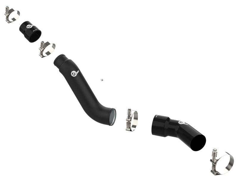 aFe BladeRunner 3in Aluminum Hot Charge Pipe - Black: Ram 1500 3.0L / 1500 Classic (11-24)