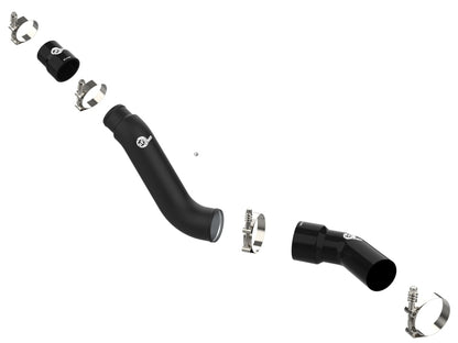 aFe BladeRunner 3in Aluminum Hot Charge Pipe - Black: Ram 1500 3.0L / 1500 Classic (11-24)