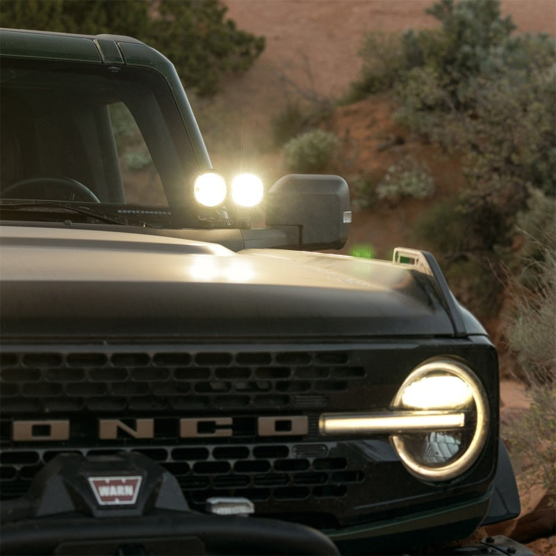 Ford Racing Bronco Dual Mounted Mirror Off-Road Lights | Ford Bronco (21-26) (M-15200K-BDML)