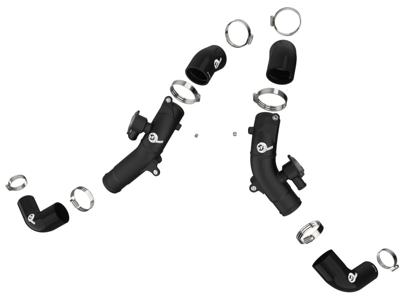aFe 2.5in Aluminum Hot Charge Pipe w/ SS Clamps | Toyota Tundra V6-3.5L (22+) (46-20568-B)