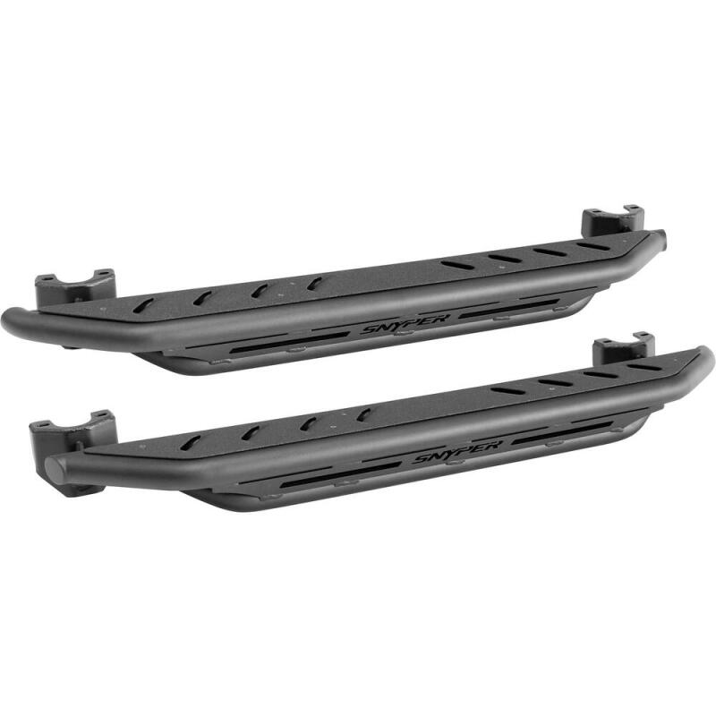 Westin Textured Black Triple Tube Rock Rail Steps: Jeep Wrangler (07-17) / Wrangler JK (18)