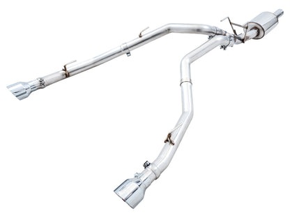 AWE 0FG Dual Rear Exit Catback Exhaust Chrome Silver Tips (REAR): Dodge & RAM Classic 1500 5.7L 2009-21