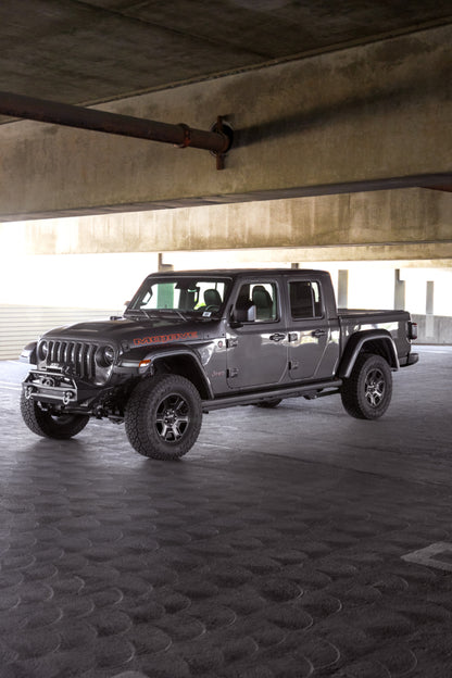 DV8 Offroad FS-1 Series Stubby Front Bumper: Jeep Gladiator / Wrangler (18-26) - Black Powder Coat