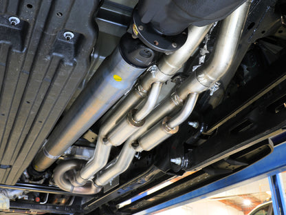 aFe Vulcan Series 3-3.5in SS Cat-Back Exhaust w/Dual 4.5in Tips | Ford F-150 Raptor (21-24) (49-33151-P)