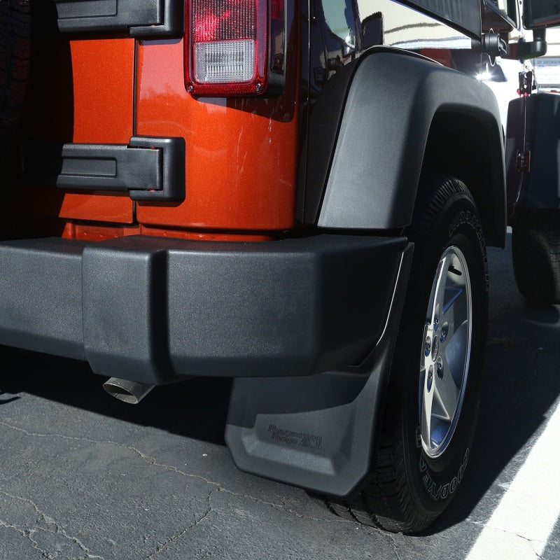 Rugged Ridge Injection Molded TPE Splash Guard Kit (REAR): Jeep Wrangler (07-18)