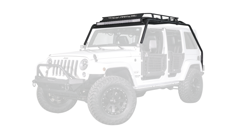 Body Armor 4x4 Windshield Light Bar: Jeep Wrangler JK 2007-2018
