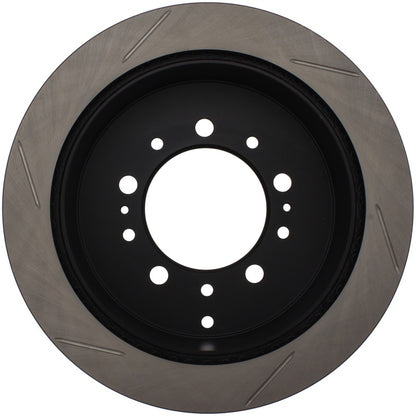 StopTech Power Slot Slotted Left Rear Rotor | Lexus LX450/470/570 / Toyota Tundra (14-21) (126.44157SL)