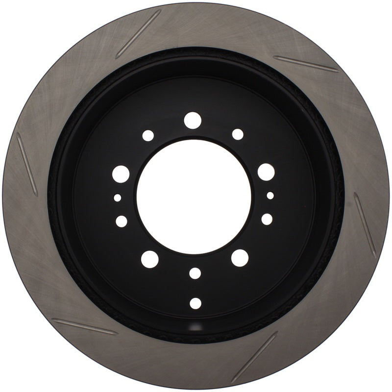 StopTech Power Slot Slotted Left Rear Rotor | Lexus LX450/470/570 / Toyota Tundra (14-21) (126.44157SL)