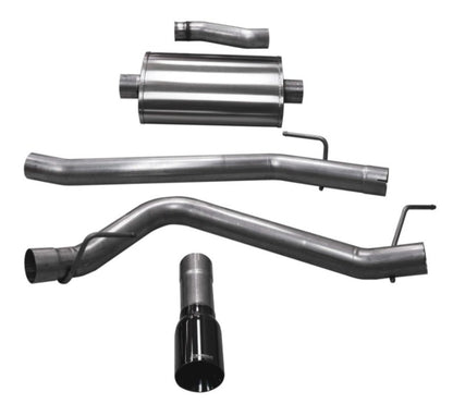 Corsa Sport Cat-Back Exhaust System (Side Exit w/ Black Tip): Jeep Gladiator 3.6L V6 2020 - 2025