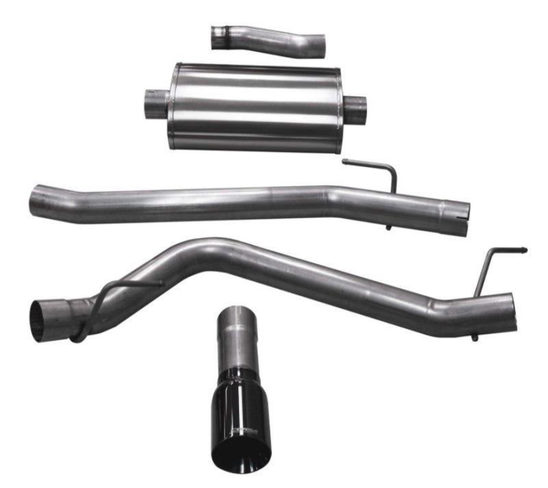 Corsa Sport Cat-Back Exhaust System (Side Exit w/ Black Tip): Jeep Gladiator 3.6L V6 2020 - 2025