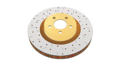 DBA XS 4000 Series Front Brake Rotors (Drilled & Slotted): Dodge Durango (05-09) & Dodge Ram (02-10)