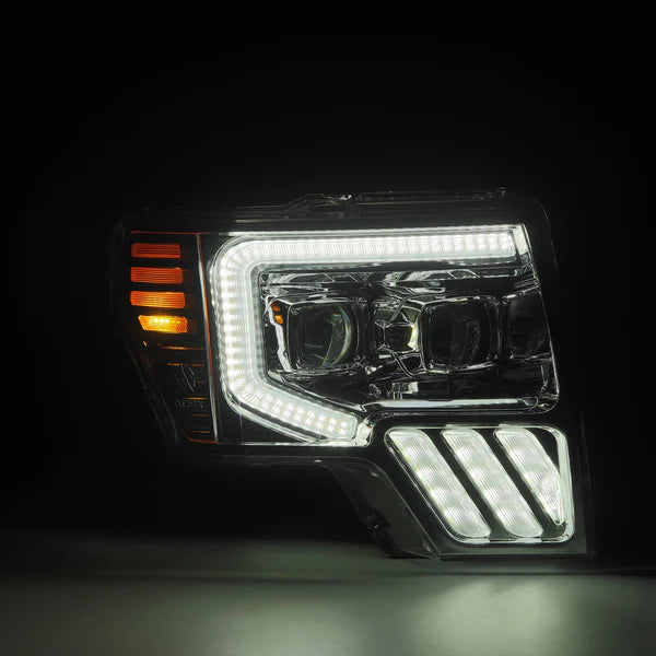 AlphaRex LUXX-Series LED Projector Headlights - Chrome | Ford F-150 (09-14) (880091)