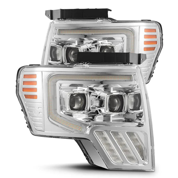 AlphaRex LUXX-Series LED Projector Headlights - Chrome | Ford F-150 (09-14) (880091)