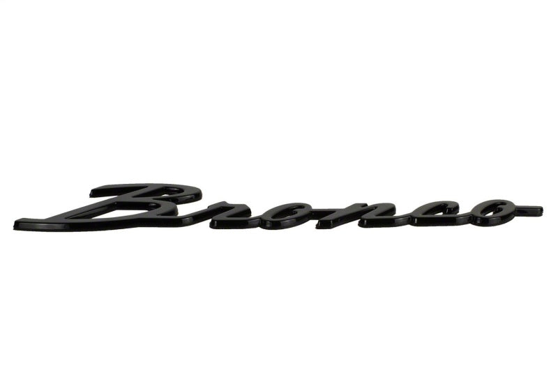 Ford Racing Classic Script Gloss Black Fender Badge | Ford Bronco (21-26) (M-1447-BSGS)