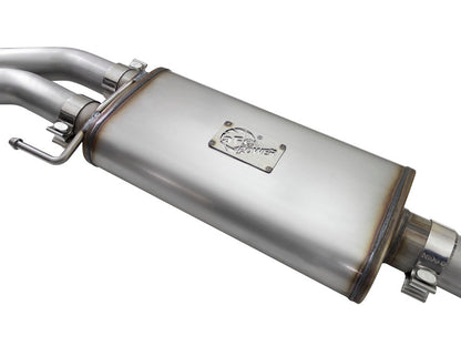 aFe 3in to 2.5in SS Cat-Back Exhaust w/ Black Tip | Ford F-150 EcoBoost V6/V8 (15-16) (49-43081-B)