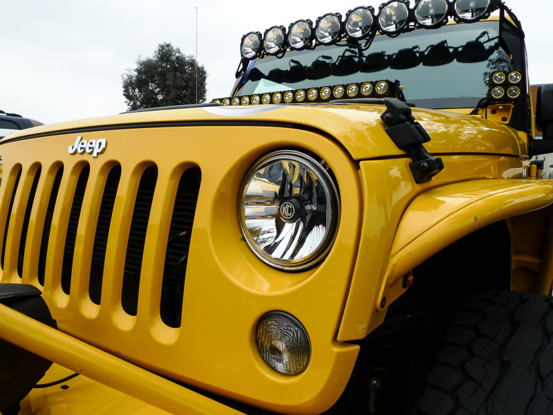 KC HiLiTES Gravity LED 7" Headlight (FRONT): Jeep Wrangler JK 2007-2018