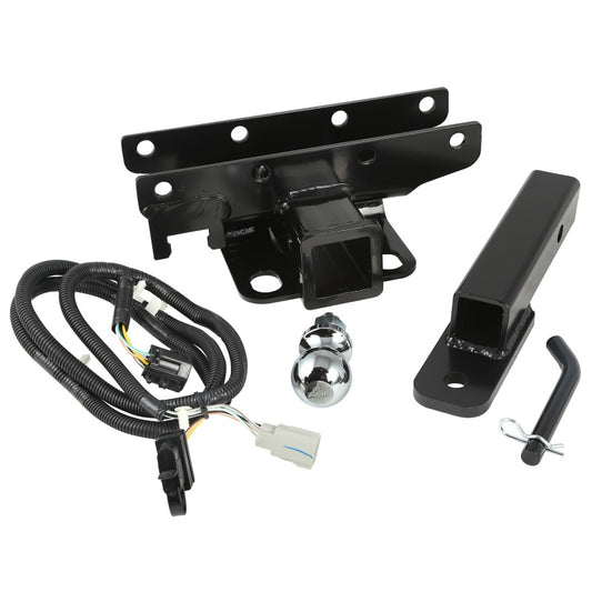 Rugged Ridge 2-Inch Hitch Kit w/ Ball: Fits Most Jeep Wrangler Models (2007-2018)