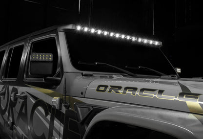 ORACLE Lighting Integrated Windshield LED Light Bar System: Jeep Wrangler / Gladiator (18-24)
