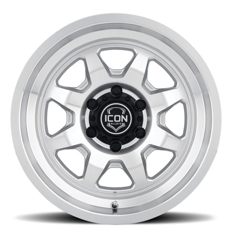 ICON 17 X 8.5 6 X 5.5 0mm Offset 4.75in BS Silver Machined | Ford Bronco (21-26) (8117858347SM)