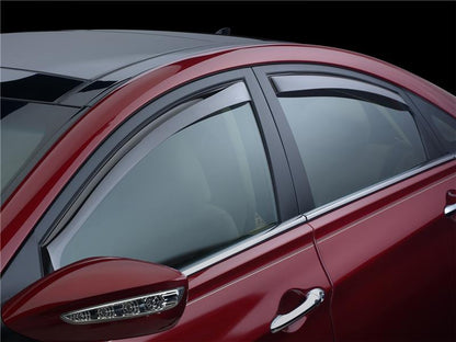 WeatherTech Side Window Deflectors (4PC, Light Smoke): Jeep Wrangler JK 2007 - 2018