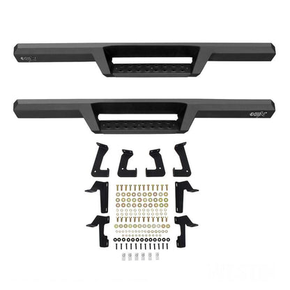 Westin Heavy Duty Textured Black Drop Nerf Step Bars: Jeep Wrangler 2018-2024