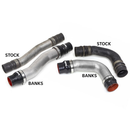Banks Power Boost Tube Upgrade Kit 3.5" Hot & Cold Side Raw (F&R): Dodge / RAM 2500/3500 2010-2012 6.7L Cummins