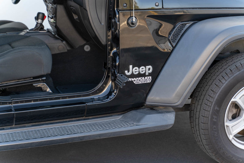 DV8 Offroad Foot Pegs (FRONT AND REAR): Jeep Wrangler / Gladiator (2018-2026)