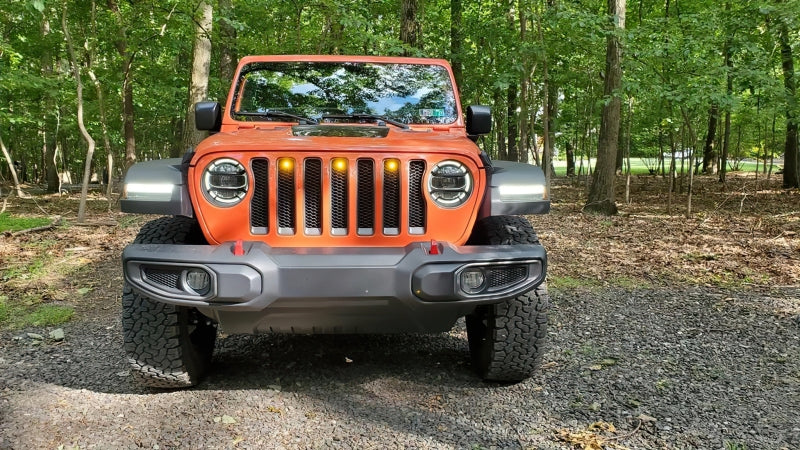 Oracle Lighting Pre-Runner Style LED Grille Kit: Jeep Wrangler 2018-2023 w/ Amber
