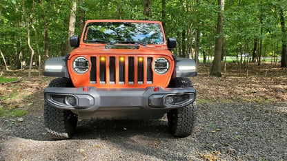 Oracle Lighting Pre-Runner Style LED Grille Kit: Jeep Wrangler 2018-2023 w/ Amber