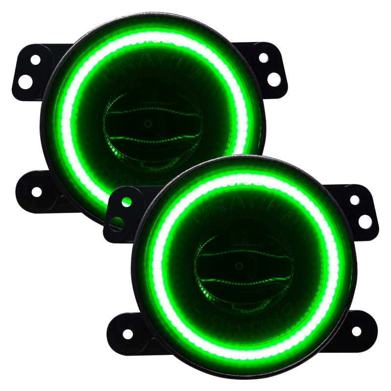 ORACLE Lighting Hi-Perf LED Fog Lights (FRONT): Jeep Wrangler / Gladiator (07-26) - Black