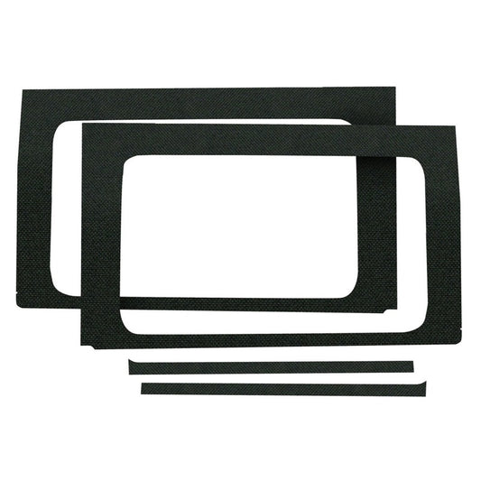 DEI Boom Mat Side Window Trim Black (INTERIOR): Jeep Wrangler Unlimited JL 2018-2026