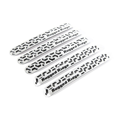 Rugged Ridge Elite Door Handle Inserts: Jeep Wrangler 07-18 / Grand Cherokee 05-10 w/ Contrast Tread