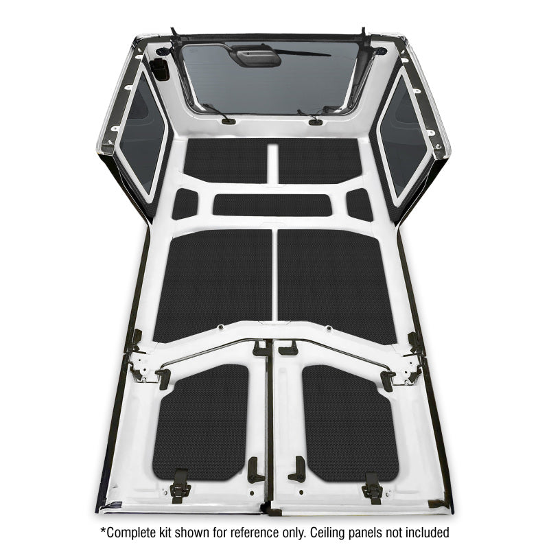 DEI Boom Mat Side Window Trim Black (INTERIOR): Jeep Wrangler Unlimited JL 2018-2026