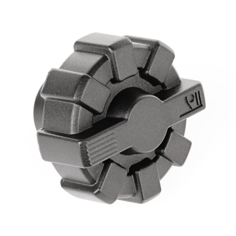 Rugged Ridge Black Elite Aluminum Fuel Cap | Jeep Gladiator JT (20-25) / Wrangler JK/JL (07-25)