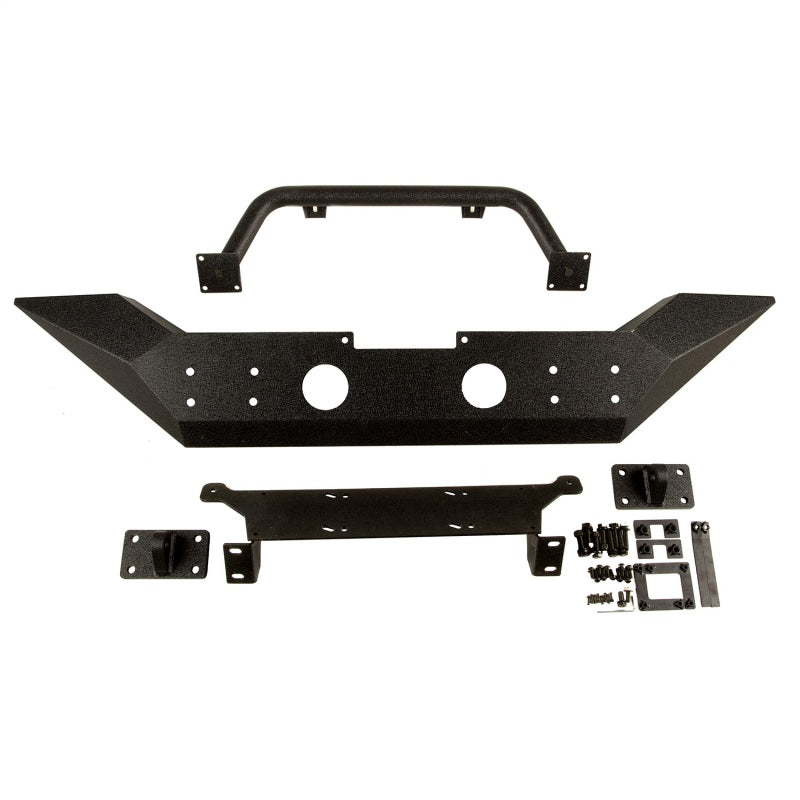 Rugged Ridge Spartan Front Bumper w/ Overrider: Fits Most Jeep Wrangler JK Models (2007-2018)