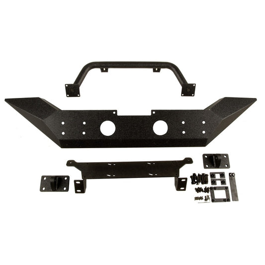 Rugged Ridge Spartan Front Bumper w/ Overrider: Fits Most Jeep Wrangler JK Models (2007-2018)
