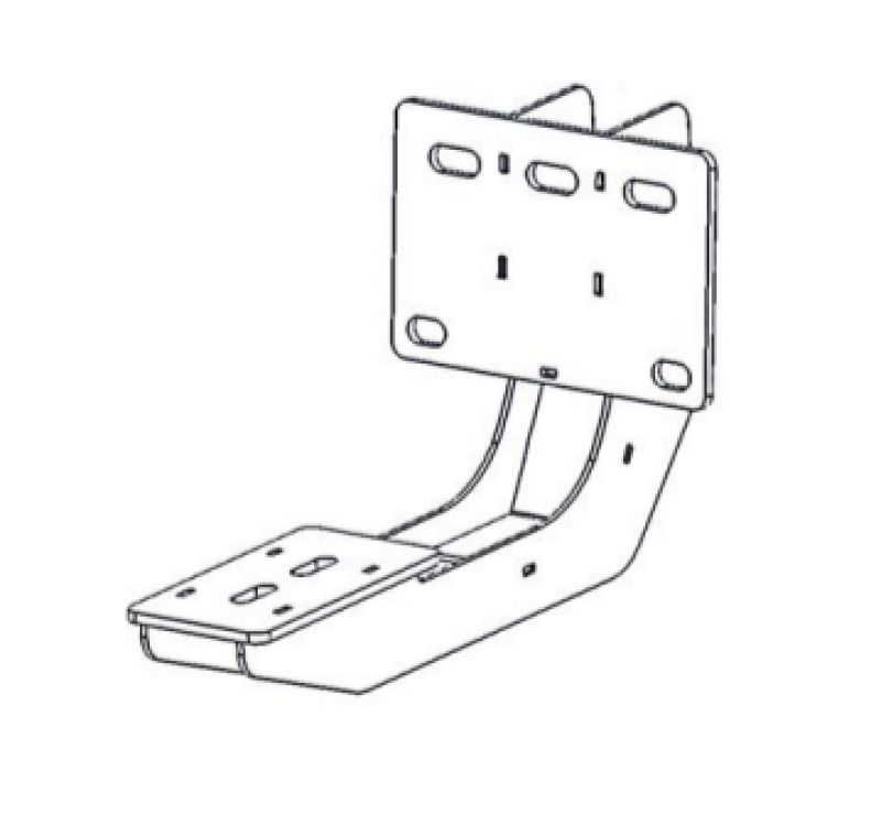 Go Rhino HD Powdercoated Mounting Brackets for Running Boards: Ram 1500 (19-26) - Texas Black