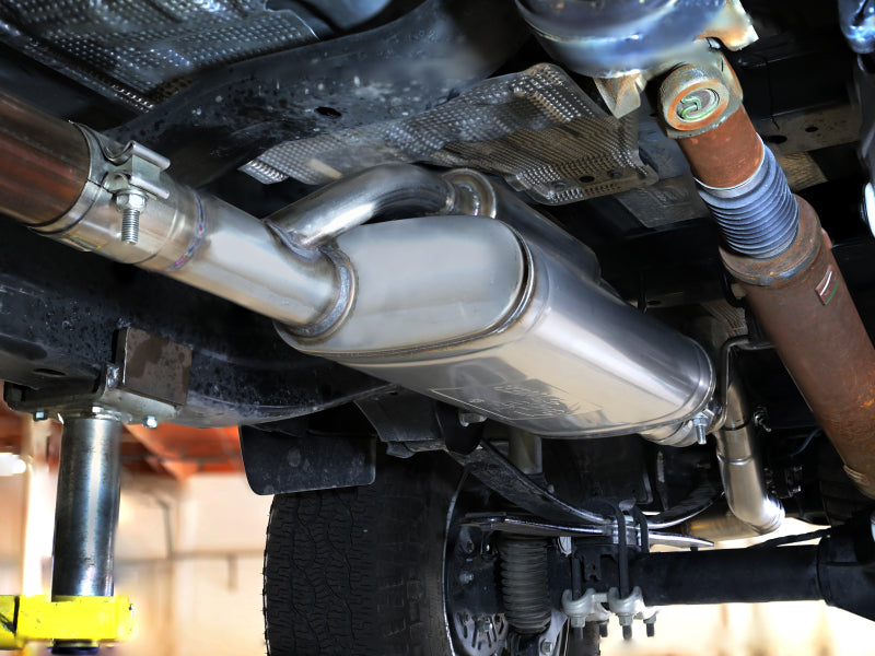 aFe 2.5-3in Vulcan Series Cat-Back Exhaust w/ SS Black Tip | Ford Ranger L4-2.3L (24+) (49-33148-B)