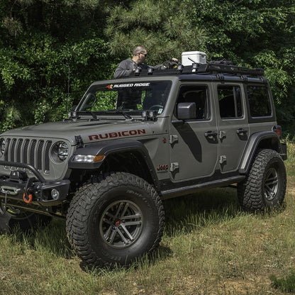 Rugged Ridge Black Front Tube Fender Flares | Jeep JL/JT (18-26) / JK (07-18) (11703.04)