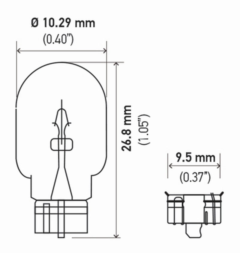 Hella 12V 5W Bulb 2825 | Ford Ranger (19-26) (2825SB)