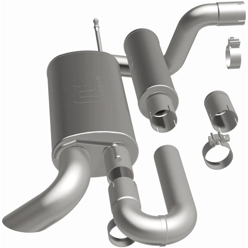 Magnaflow Overland Series Axle-Back Perf Exhaust System (REAR): Jeep Wrangler JL 18-25 2.0L / 3.6L