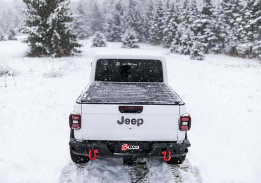 BAK Revolver X4s Hard Rolling Truck Bed Cover 5ft (REAR): Jeep Gladiator (18-26) - Matte Black