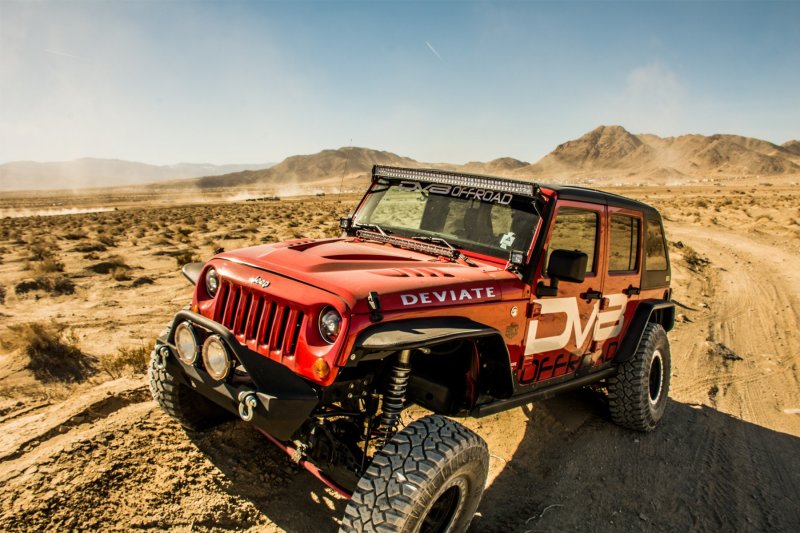 DV8 Offroad Flat Tube Fenders (FRONT AND REAR): Jeep Wrangler JK 2007-2018