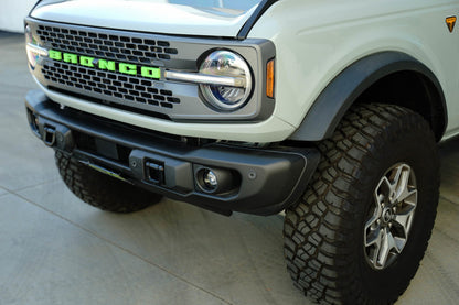 DV8 Offroad Capable Front Bumper License Plate Mount | Ford Bronco (21-26) (LPBR-05)